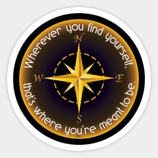 Compass Sticker